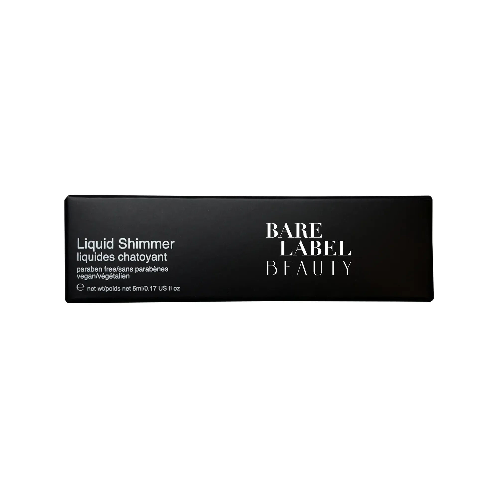 Black and gold packaging for rosy liquid shimmer product