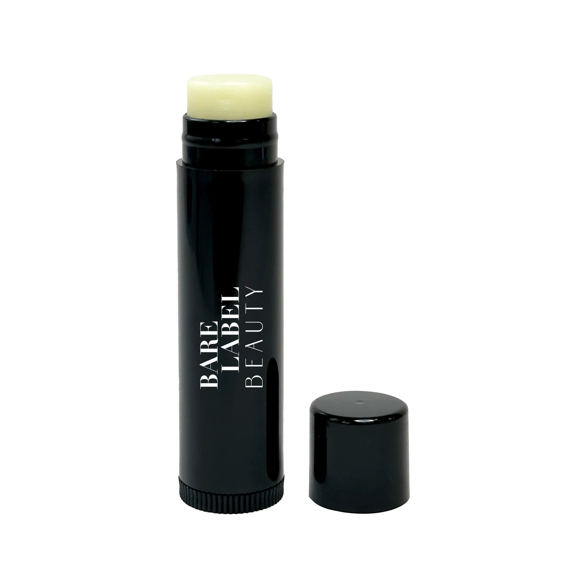 Vegan lip balm tube with nourishing plant-based oils for moisturized lips