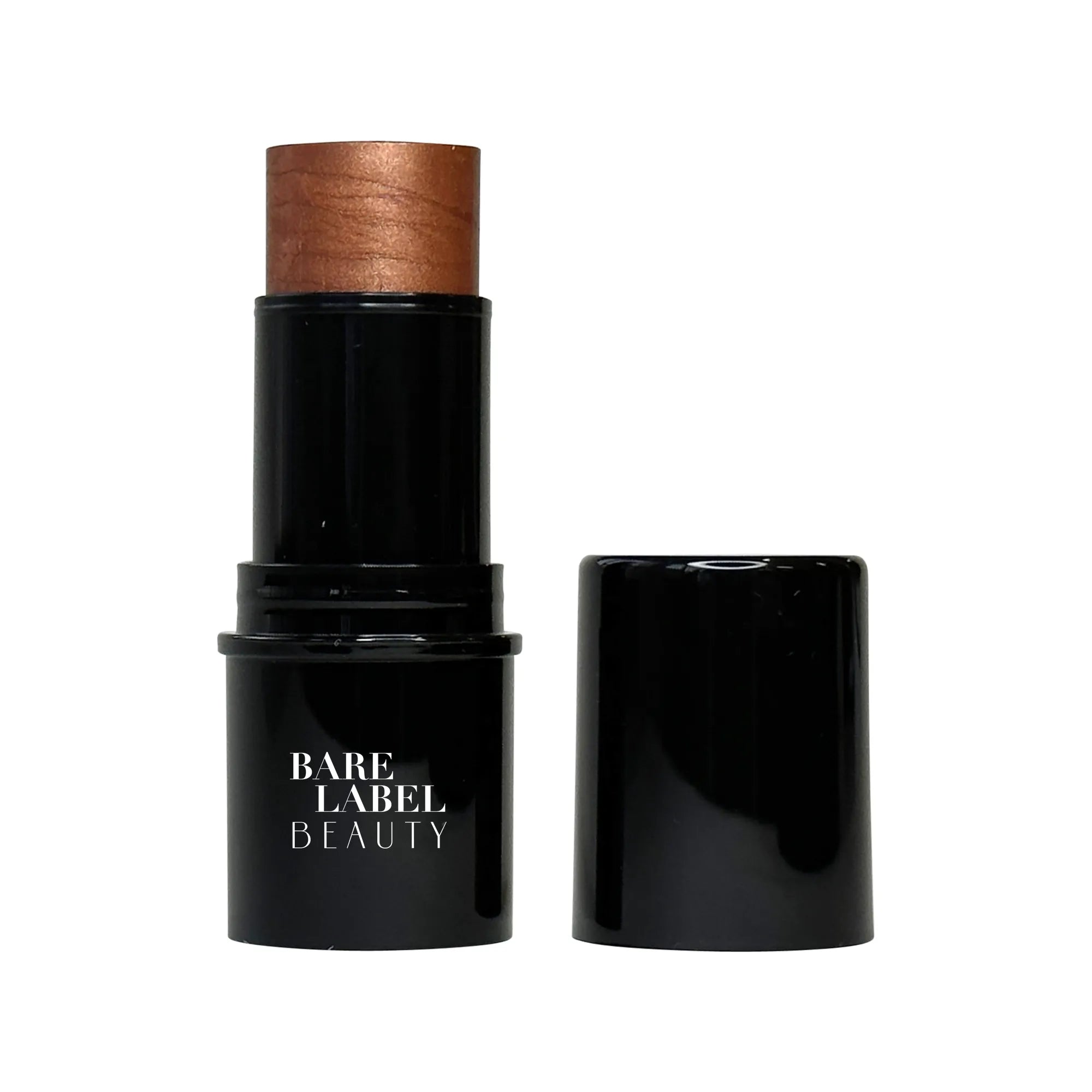 Bronze highlighter stick with radiant shimmer finish
