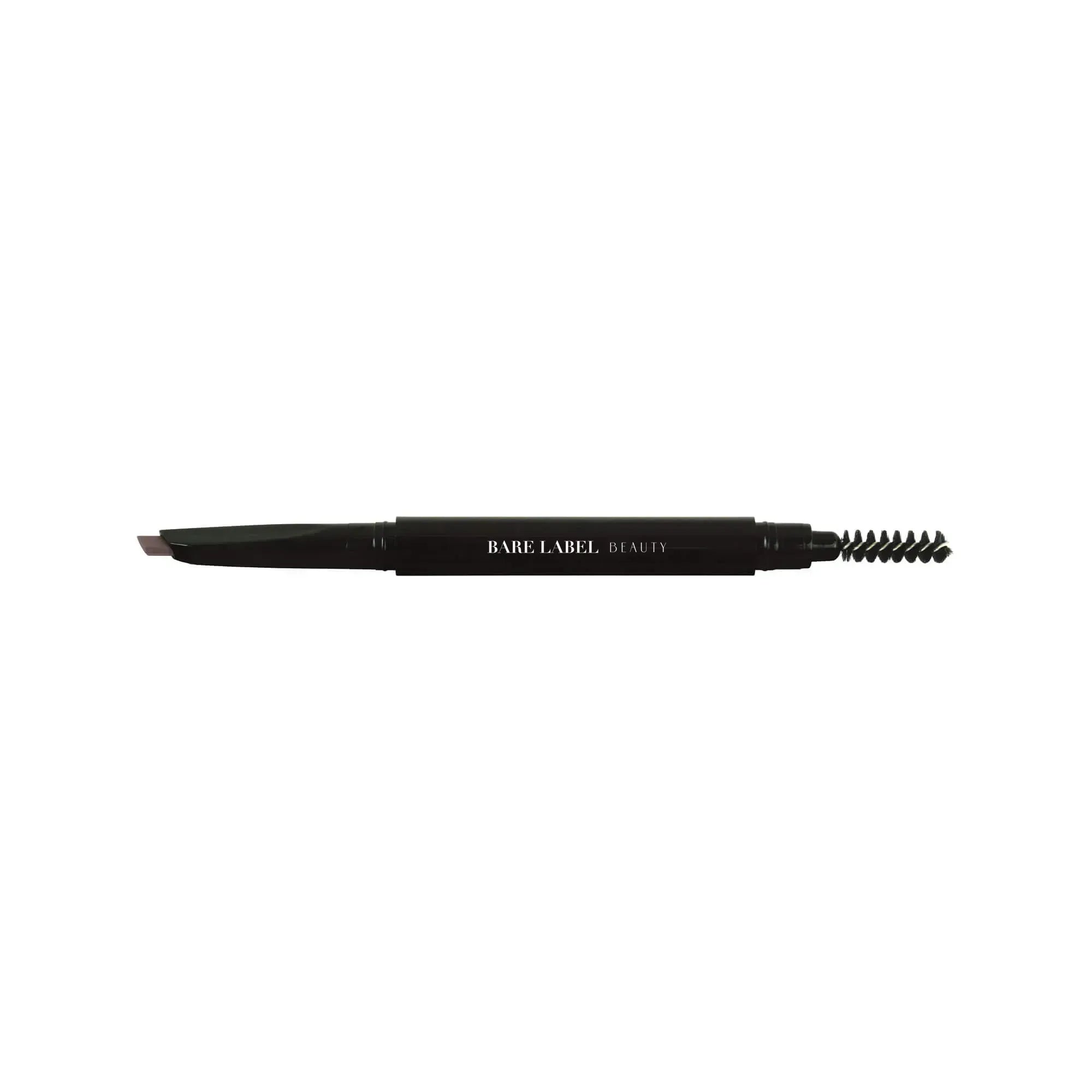 Ash brown dual-tip eyebrow pencil with angled and spooly tips