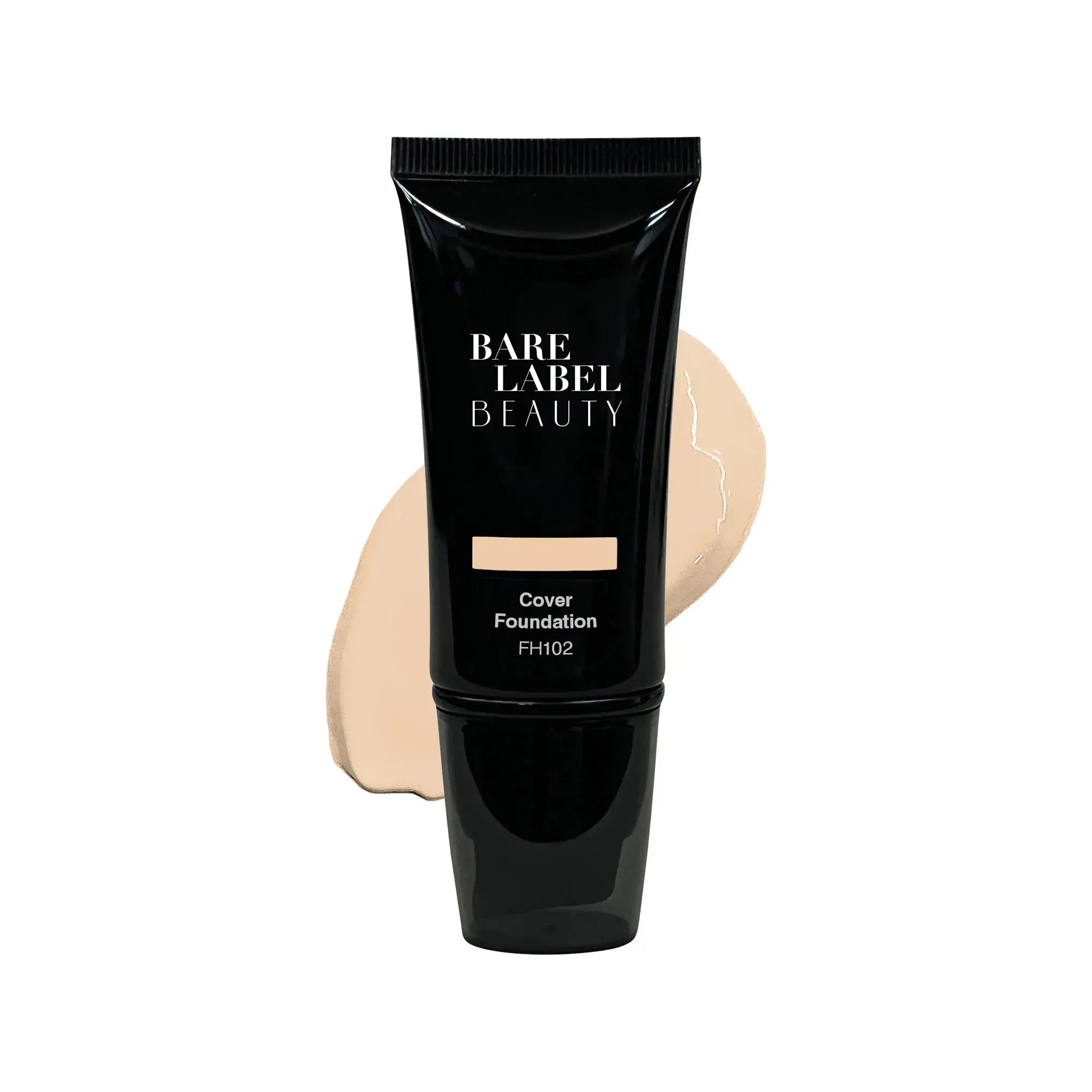 Full cover foundation in matte finish with flawless, even-toned skin application