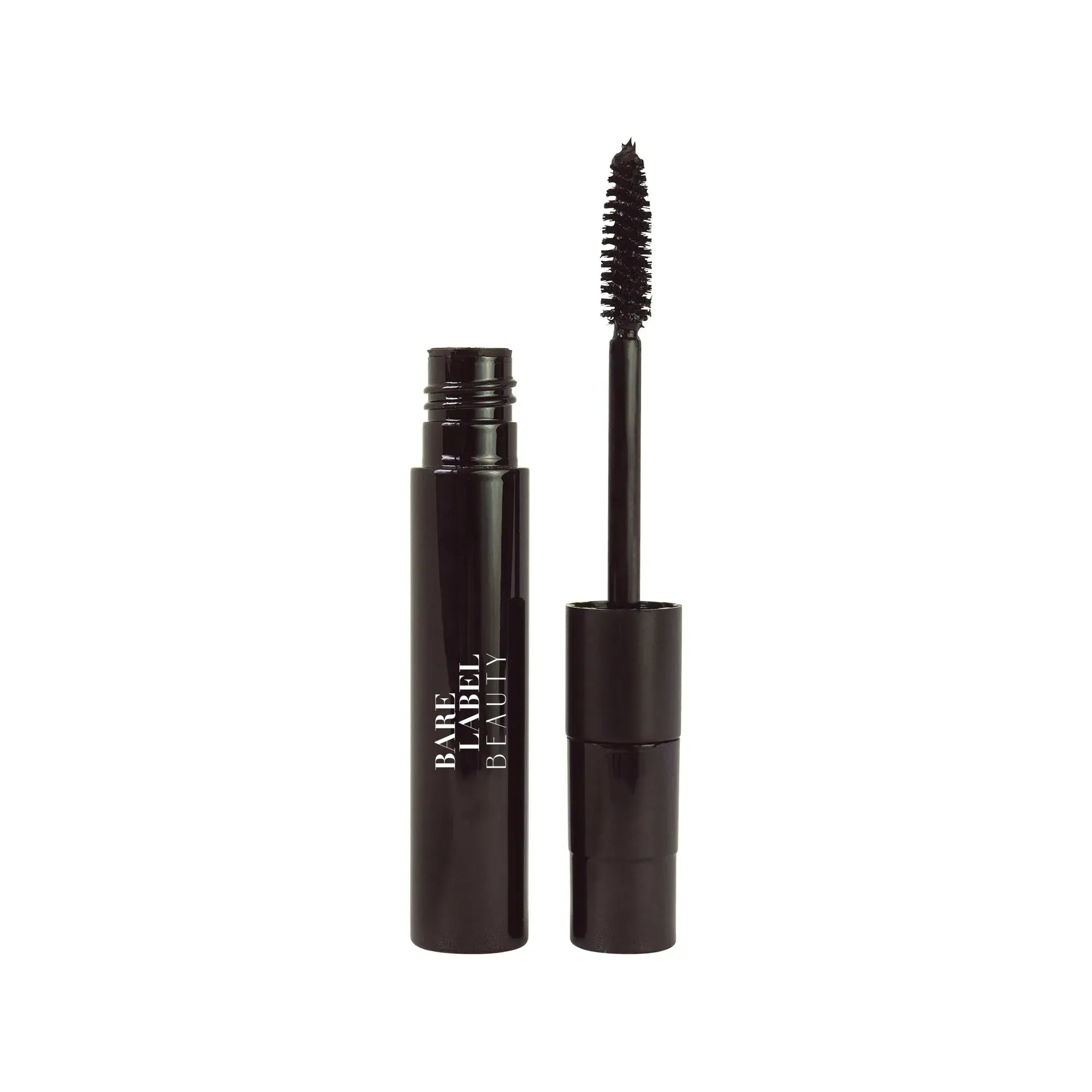 Black dual lash mascara with dual wands for volume and natural lash effects
