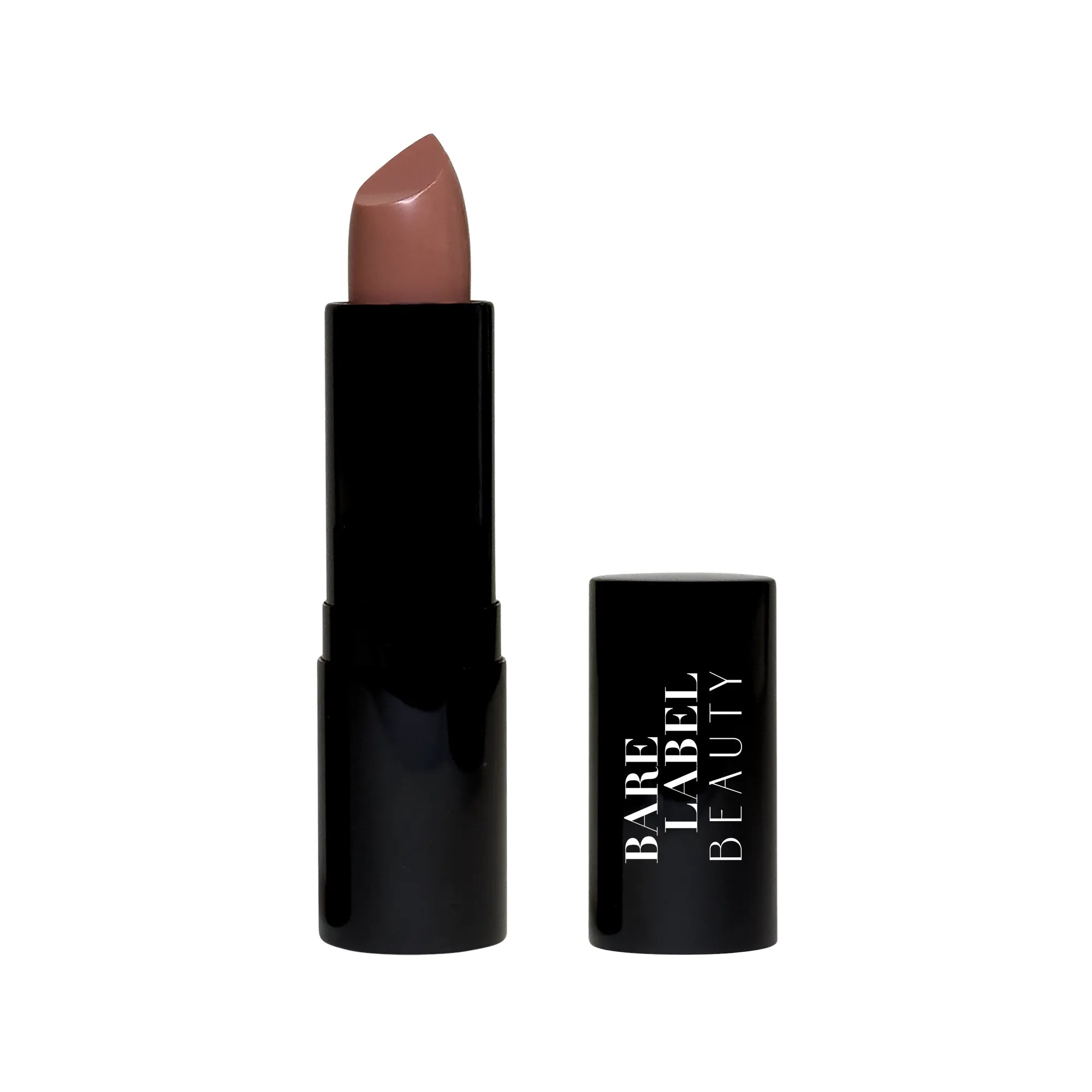 Naughty Nude luxury cream lipstick with velvety smooth finish on lips
