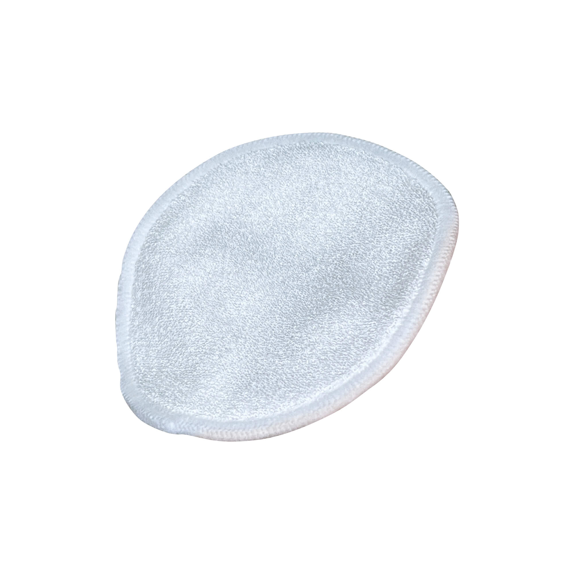Single soft organic bamboo cotton round for gentle facial use