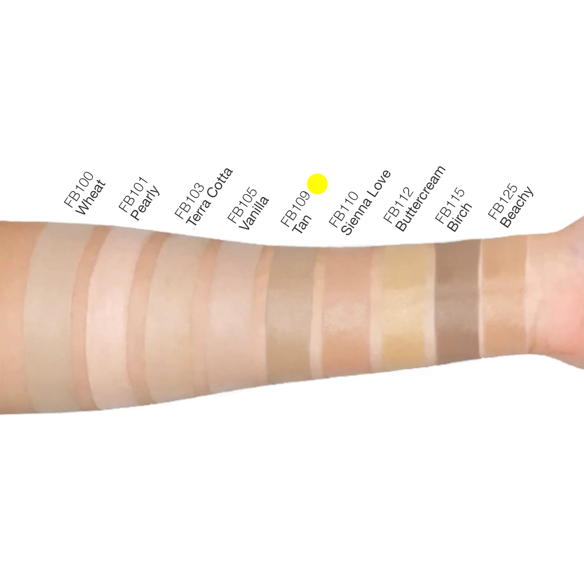 Medium-coverage BB cream swatch on forearm for even tone