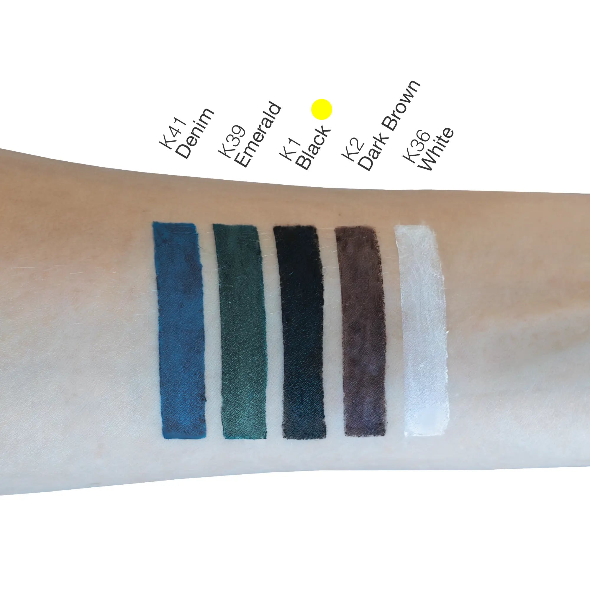 Black kohl eyeliner pencil with sharpened tip for precise application