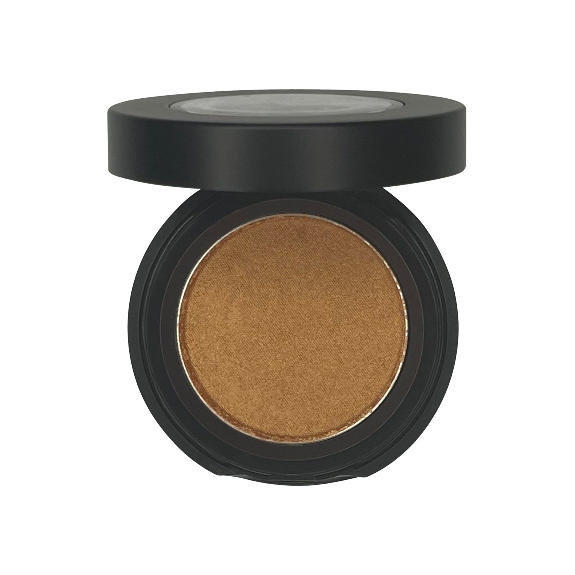 Open single pan eyeshadow with fine powder texture for easy mixing