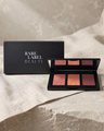 Bare Label Beauty Blush Palette – Kissable – 3-shade matte finish – open compact on linen surface